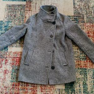 Forever 21 Hounds Tooth Wool Coat